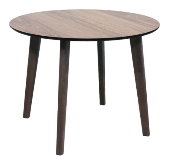 Стол Сканди орех чёрная кромка